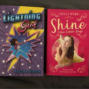 Girls 2 pack Usborne Books - Lightning Girl and Shine